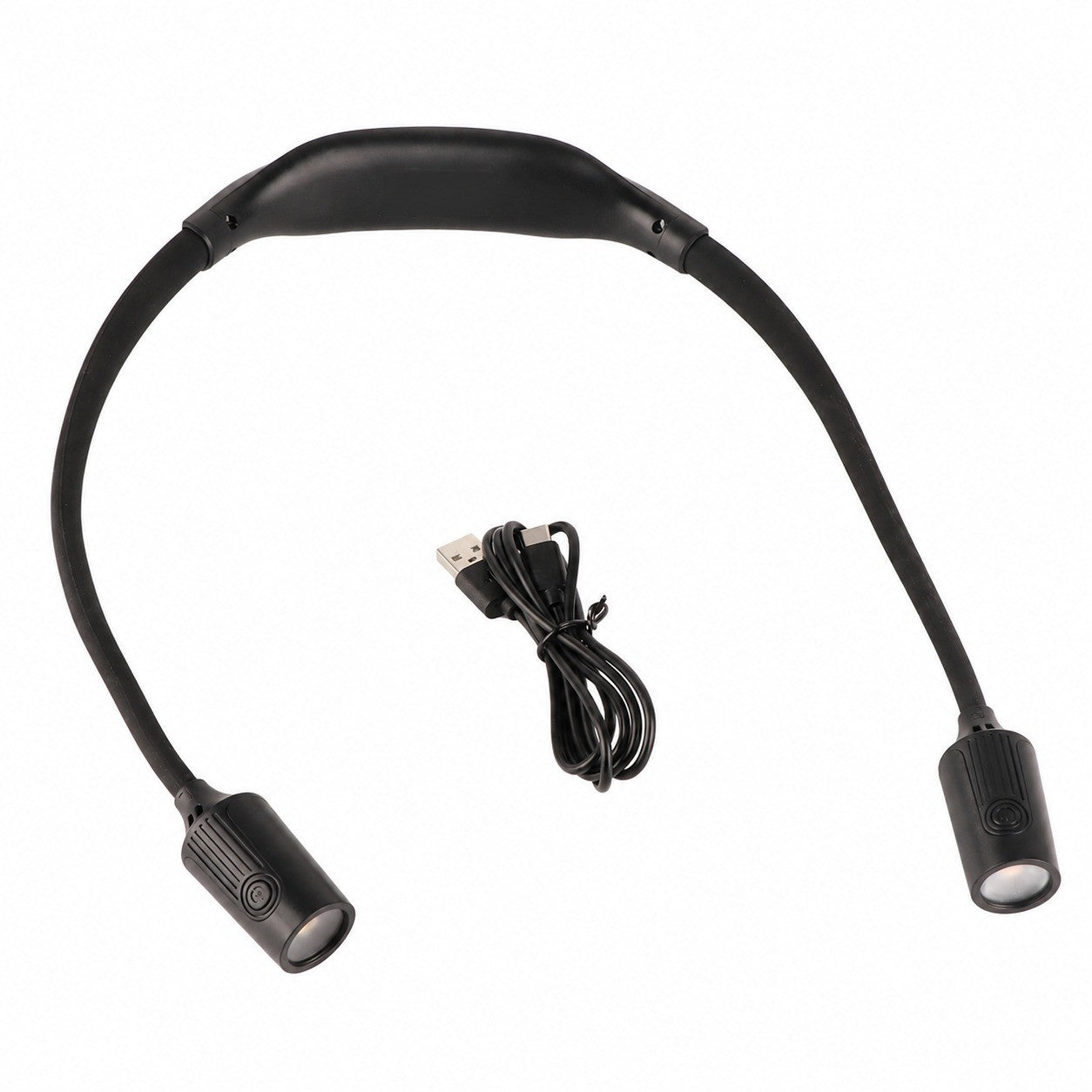 Rechargeable LED Neck Reading Light, Adjustable, Portable, Hanging, for Outdoor