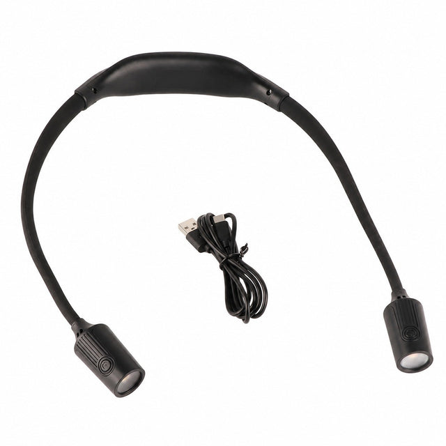 Rechargeable LED Neck Reading Light, Adjustable, Portable, Hanging, for Outdoor