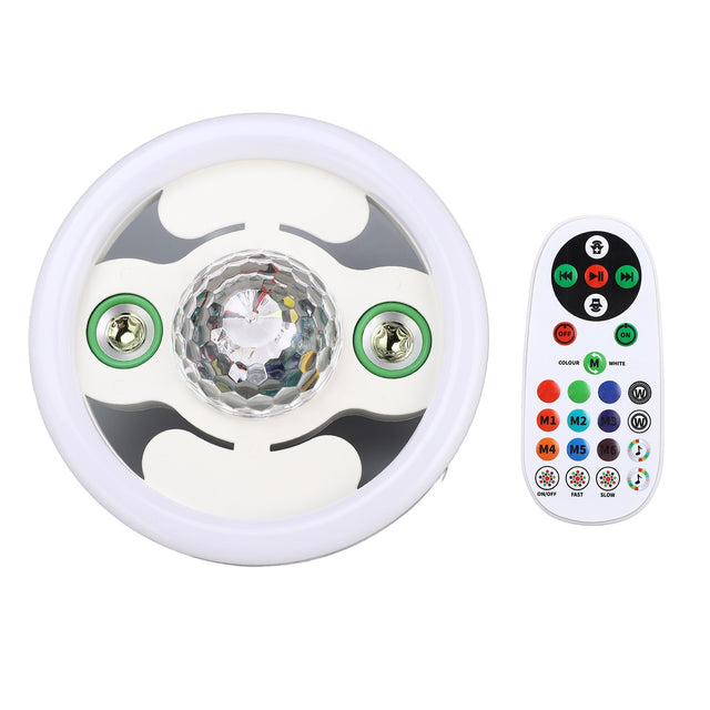 LED Bluetooth Music Light, 48W E27 RGB Color Changing, Wireless Speaker, Remote Control, 86-265V
