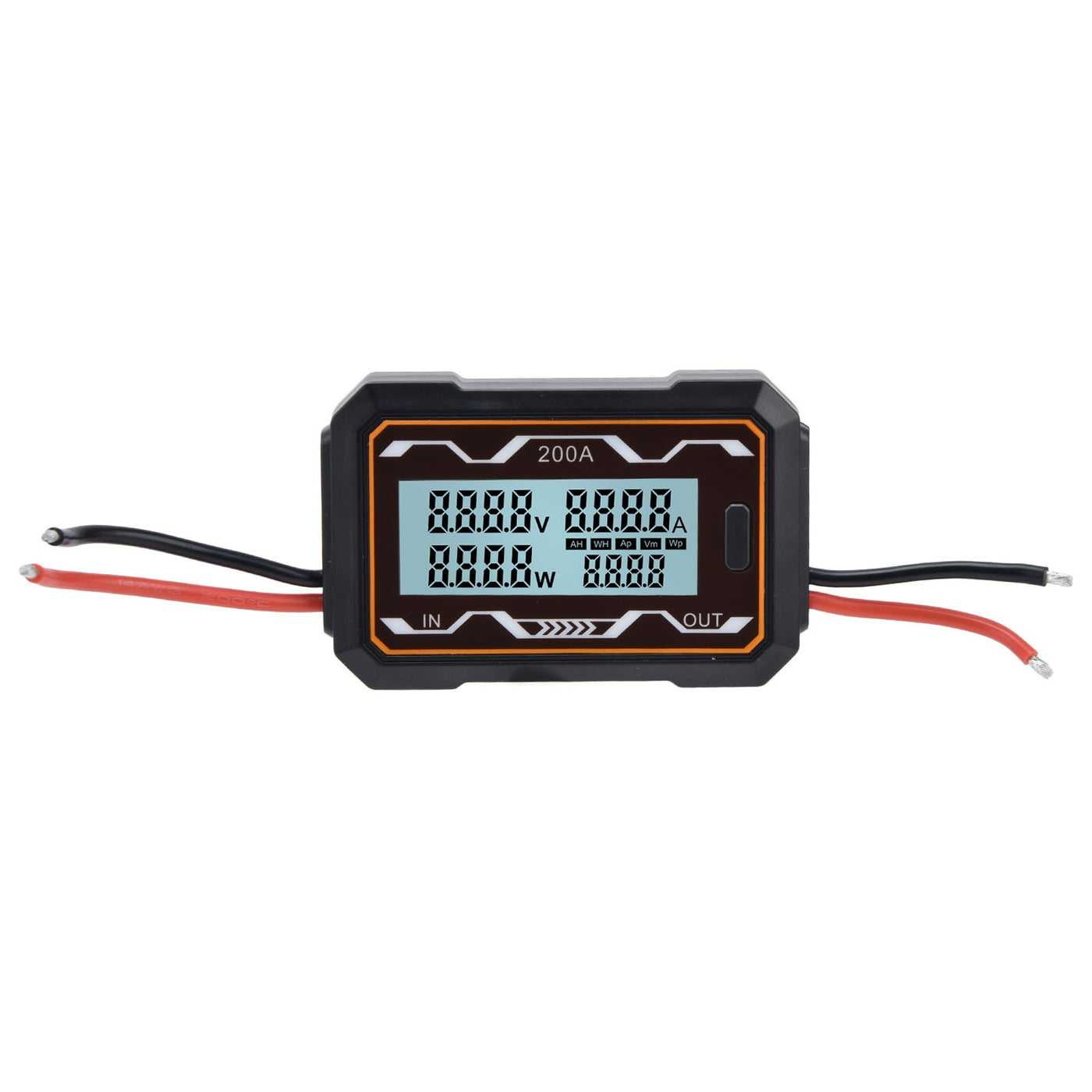 DC Power Meter, Backlight Large Display, Multifunctional Tester for Solar Systems, 0-60V 200A