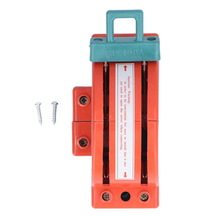 100A 2 Pole Double Throw Knife Switch, Electrical Disconnect for Home Appliances
