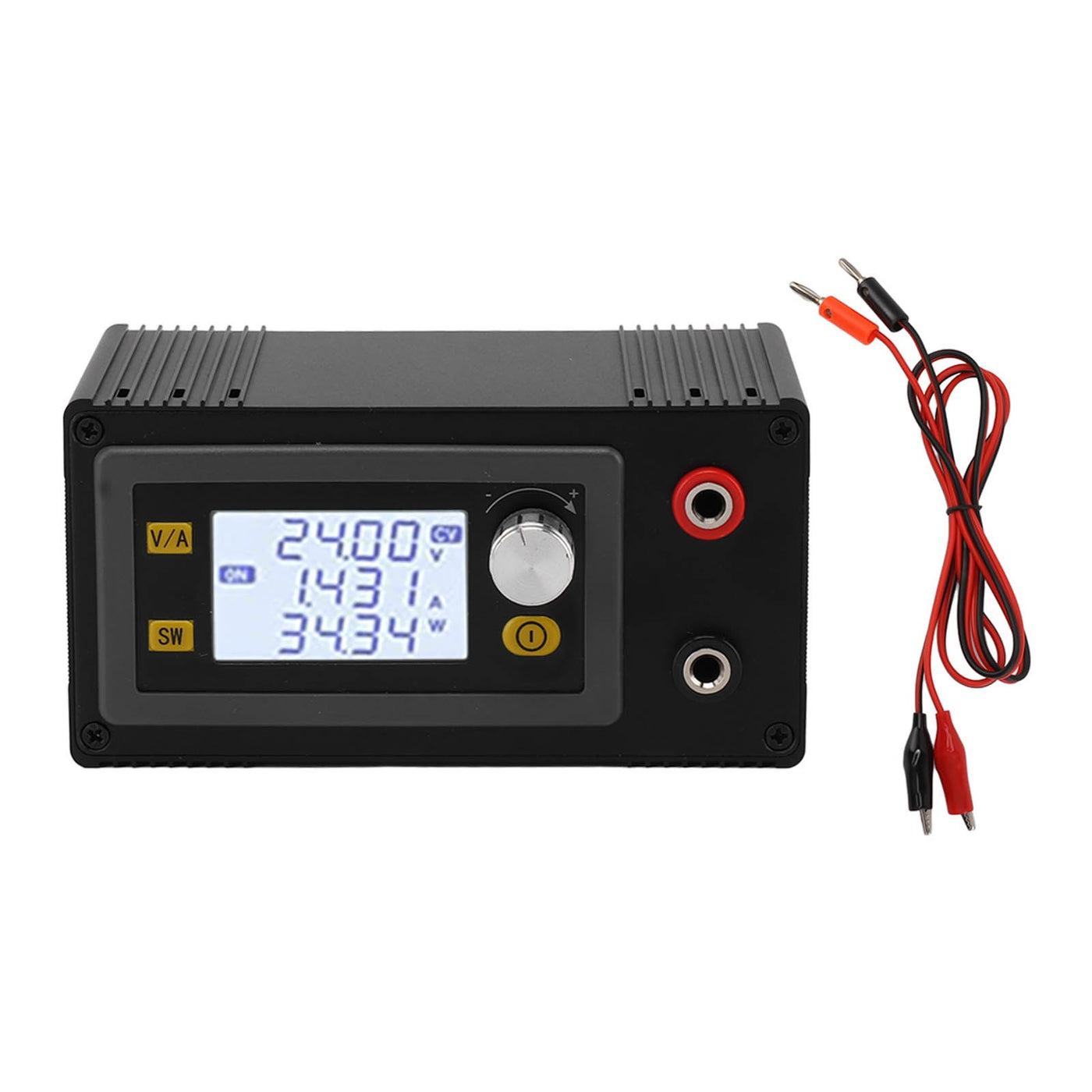 Variable Voltage Regulator, DC 6-36V to 0.6-36V, Buck Boost Converter with LCD, Solar Charging Support