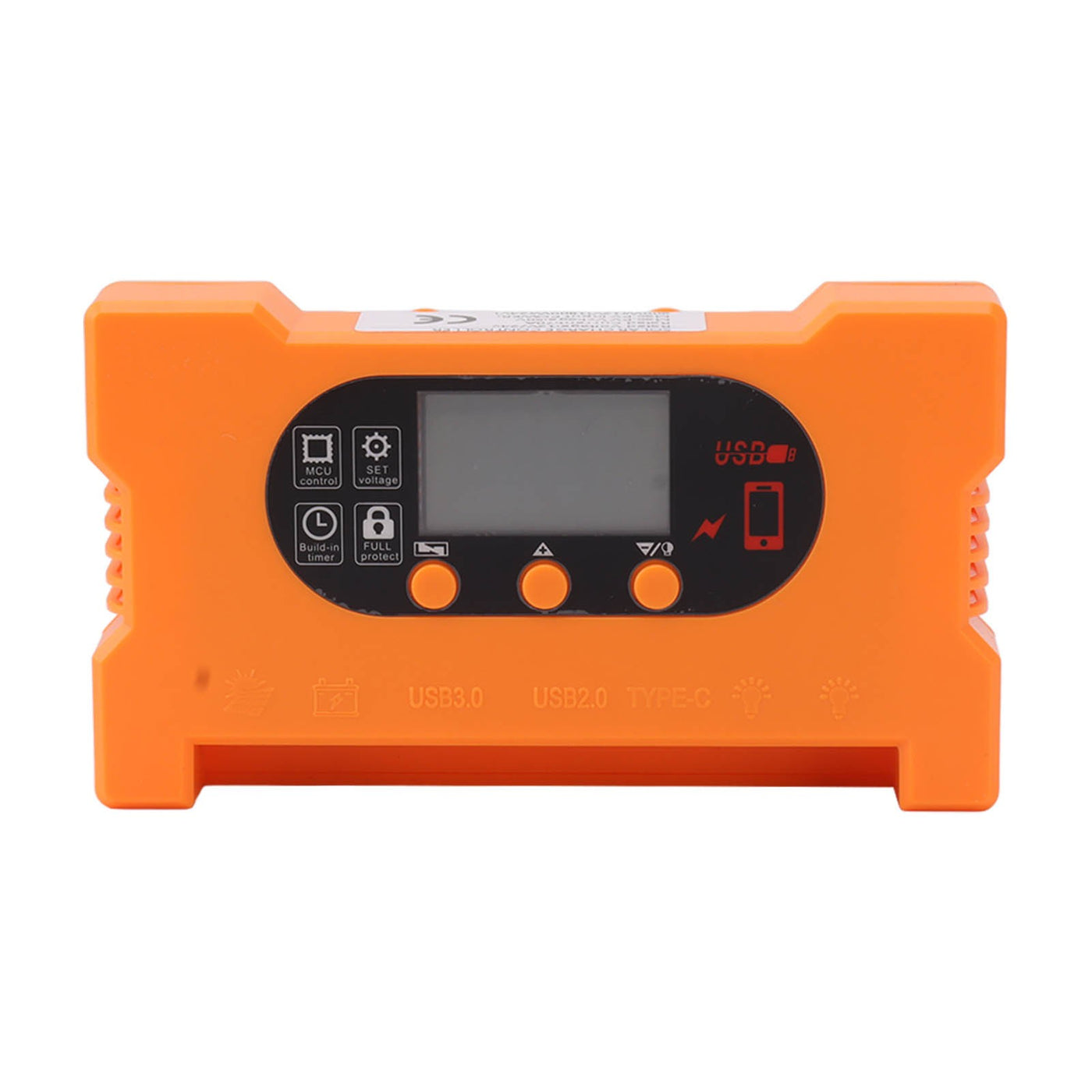 Solar Charge Controller 12V 24V 20A, Dual USB Type C, LCD Display, Fast Charging Battery Regulator