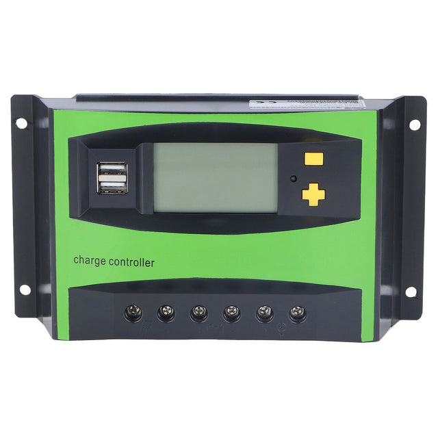 40A 12V/24V Solar Charge Controller, Large Display, Waterproof, Dual USB Ports