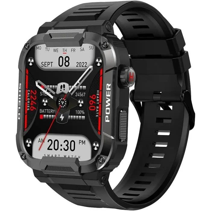 Smartwatch with Heart Rate Monitor, IP68 Waterproof, Touchscreen, Bluetooth, A830