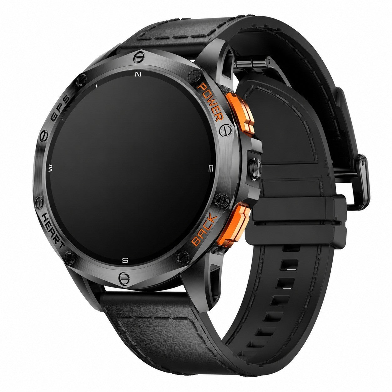 Men's Smartwatch 1.43" AMOLED, GPS & Compass, 10 ATM, 30-Day Battery, Sports Outdoor