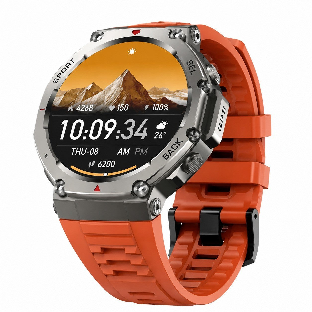Smartwatch Sport 5 PRO 2025, HD AMOLED Screen, GPS, NFC, Bluetooth Calling, Water Resistant, for iOS/Android