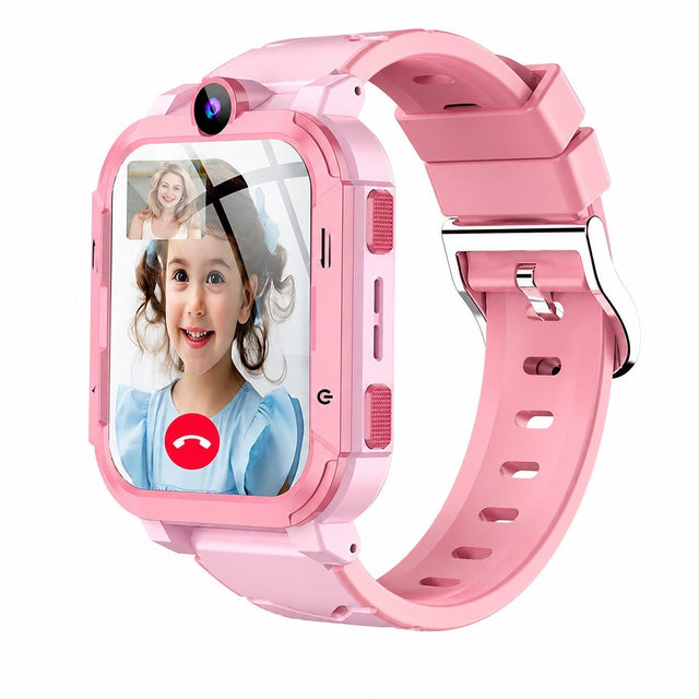 Kids Smartwatch, Pink, 1.83" Screen, 4G Video Call, 8MP Camera, GPS, SOS, IP67 Waterproof