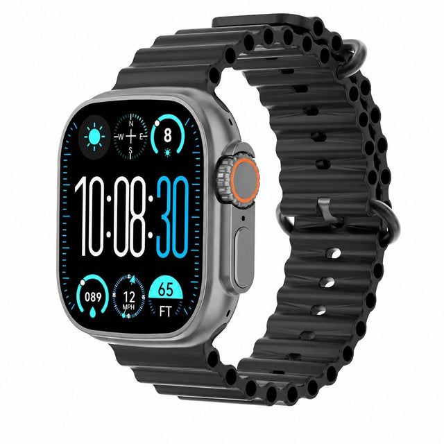 AMOLED Smartwatch for Men, Android 9.1, 4G SIM WiFi GPS, Black, Heart Rate & Sleep Monitor
