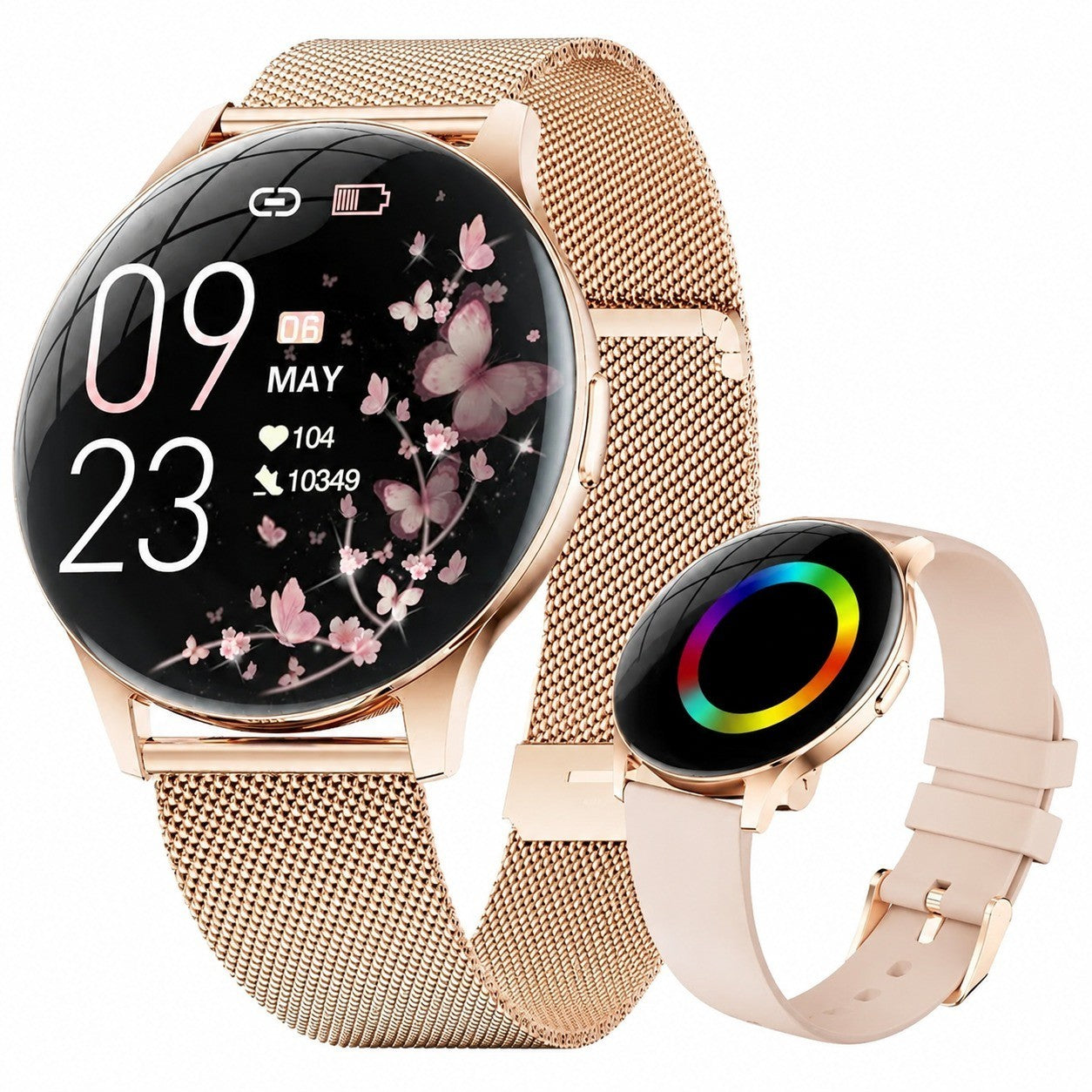 Women's Smartwatch, Ultra-Thin 7.99mm, 1.43" AMOLED Always-On Display, 100+ Sports Modes, IP68, Health Tracker, iOS/Android