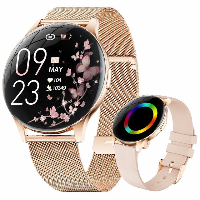 Women's Smartwatch, Ultra-Thin 7.99mm, 1.43" AMOLED Always-On Display, 100+ Sports Modes, IP68, Health Tracker, iOS/Android