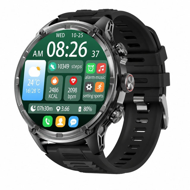 Men's Smartwatch 1.85" HD Screen, Bluetooth Calling, LED Flashlight, 100+ Sports Modes, IP68