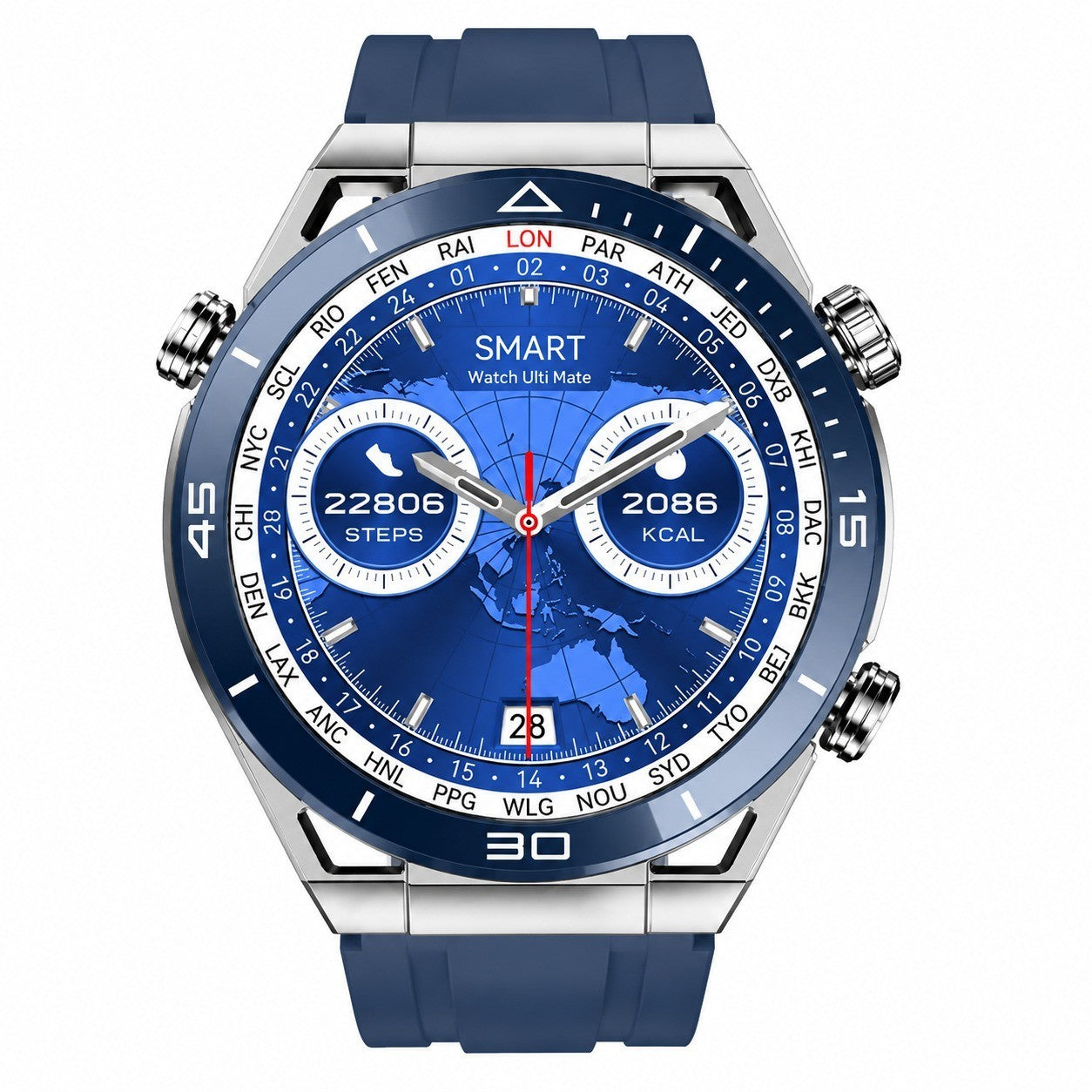 Smartwatch with ECG PPG, Bluetooth 5.0 GPS, Waterproof, Heart Rate Blood Oxygen Sleep Monitor, 1.5" AMOLED