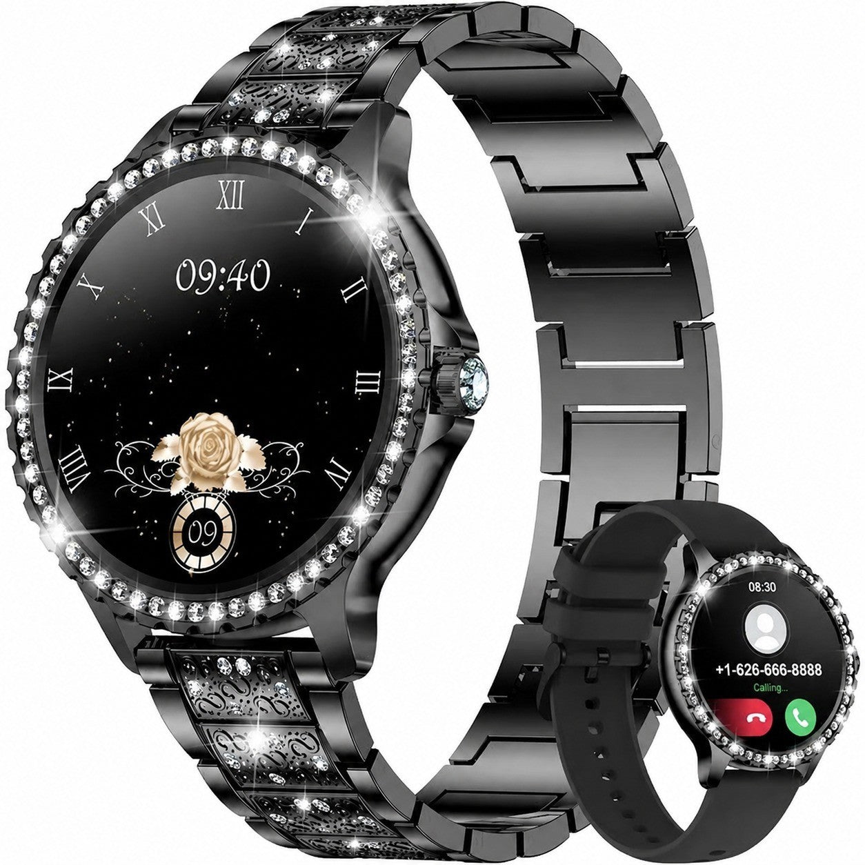 Women's Smartwatch with Bluetooth Calling, Waterproof, Heart Rate, Sleep, 20 Sport Modes