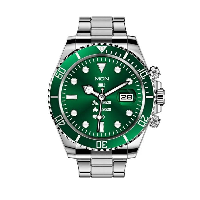 Smartwatch for Men, Green, Answer Calls, Waterproof, Digital Business Watch, Outdoor Fitness Tracker