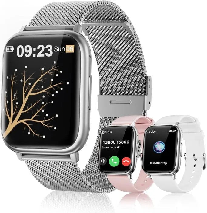 Women's Smartwatch 1.83" with Bluetooth Calling, 113+ Sports Modes, Heart Rate & Sleep Monitor, Pedometer