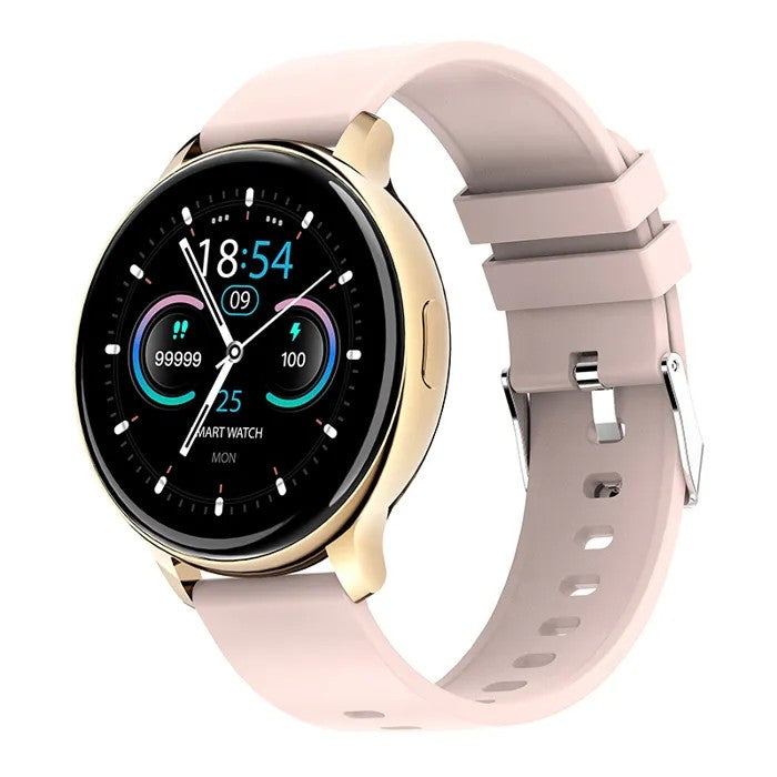 Smartwatch for Men, Pink, Heart Rate & Blood Pressure Monitor, 1.28" IPS, IP68, Fitness Tracker