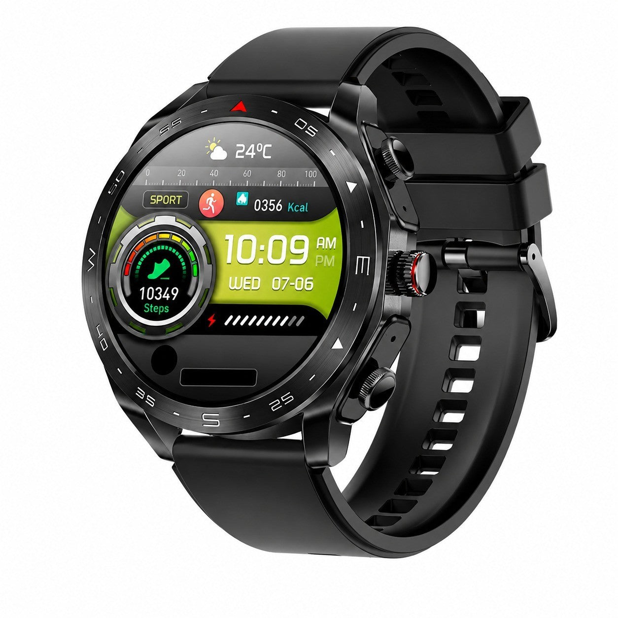 2-in-1 Smartwatch with Bluetooth Headphones, 9D HiFi Sound, Wireless Calling, Fitness Tracker