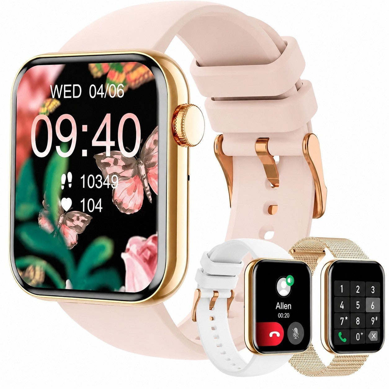 Women's Smartwatch 1.85" with Bluetooth Calling, 19 Sports Modes, Heart Rate/SpO2/Sleep Monitor