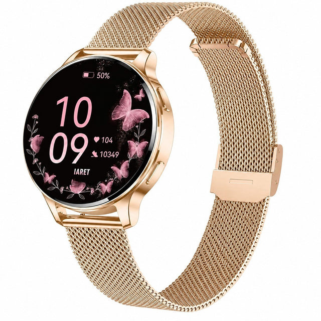 Women's Smartwatch, 1.27" AMOLED Always-On Display, Bluetooth Calling, 120+ Sport Modes, Heart Rate Monitor