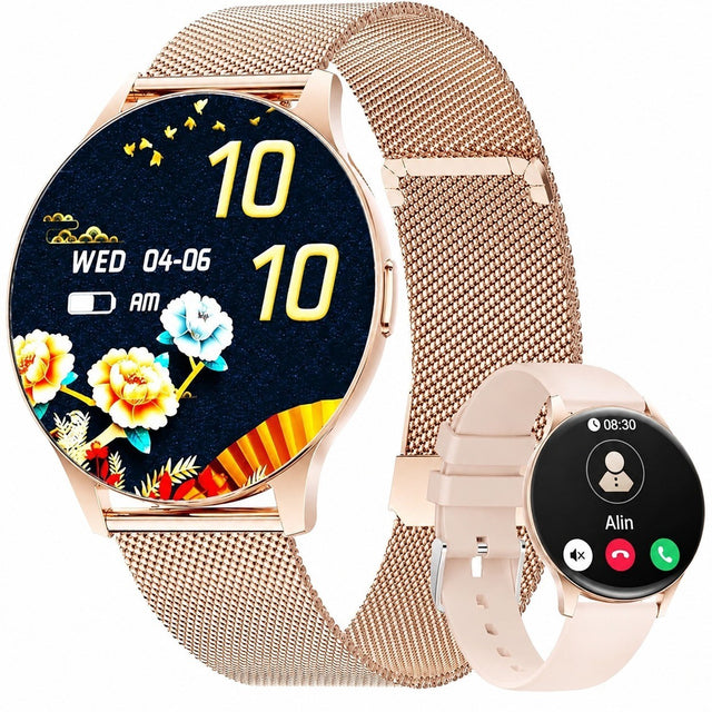 Women's Smartwatch, 1.43" AMOLED, 2 Straps, 120+ Sports, Heart Rate, IP68, iOS/Android