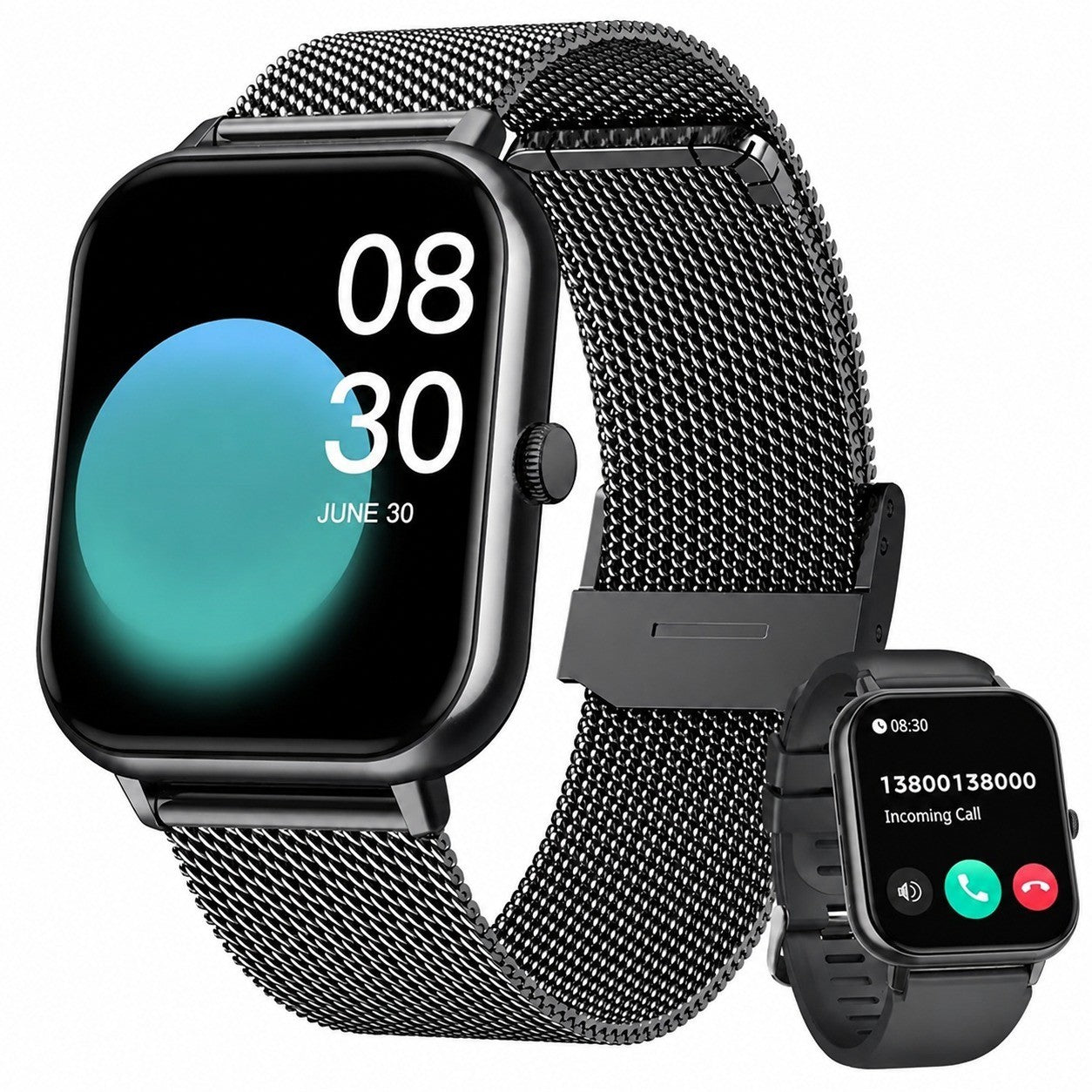 Men's Fitness Smartwatch, 1.83" Full Screen, Bluetooth Calling, 100+ Sports Modes, Heart Rate Monitor