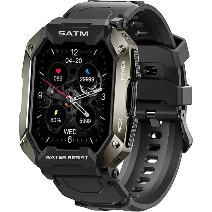Smartwatch for Men Women, 1.72" HD Screen, 5ATM Waterproof, 24 Sports Modes, SpO2 Monitor