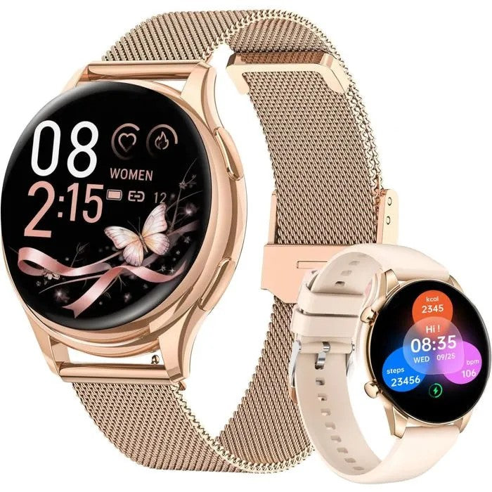 Women's Smartwatch with Bluetooth Calling, 1.27" Screen, Heart Rate & Sleep Tracking