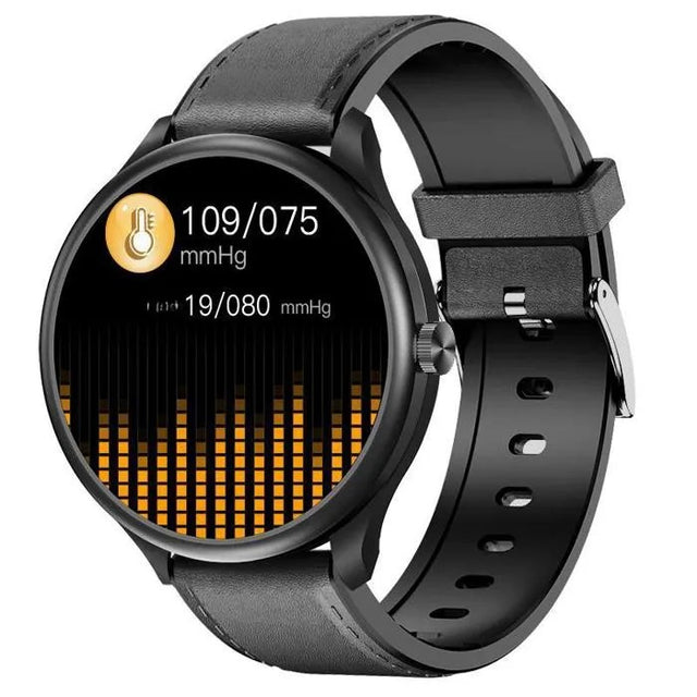 Smartwatch with Bluetooth Calling, Heart Rate & Blood Pressure Monitor, IP68 Waterproof, Black