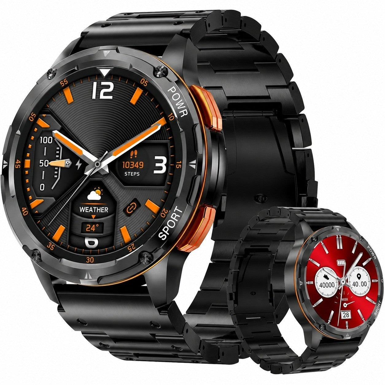 Smart Watch 1.43" AMOLED, Bluetooth Calling, 100+ Sports Modes, IP68 Waterproof, Fitness Tracker