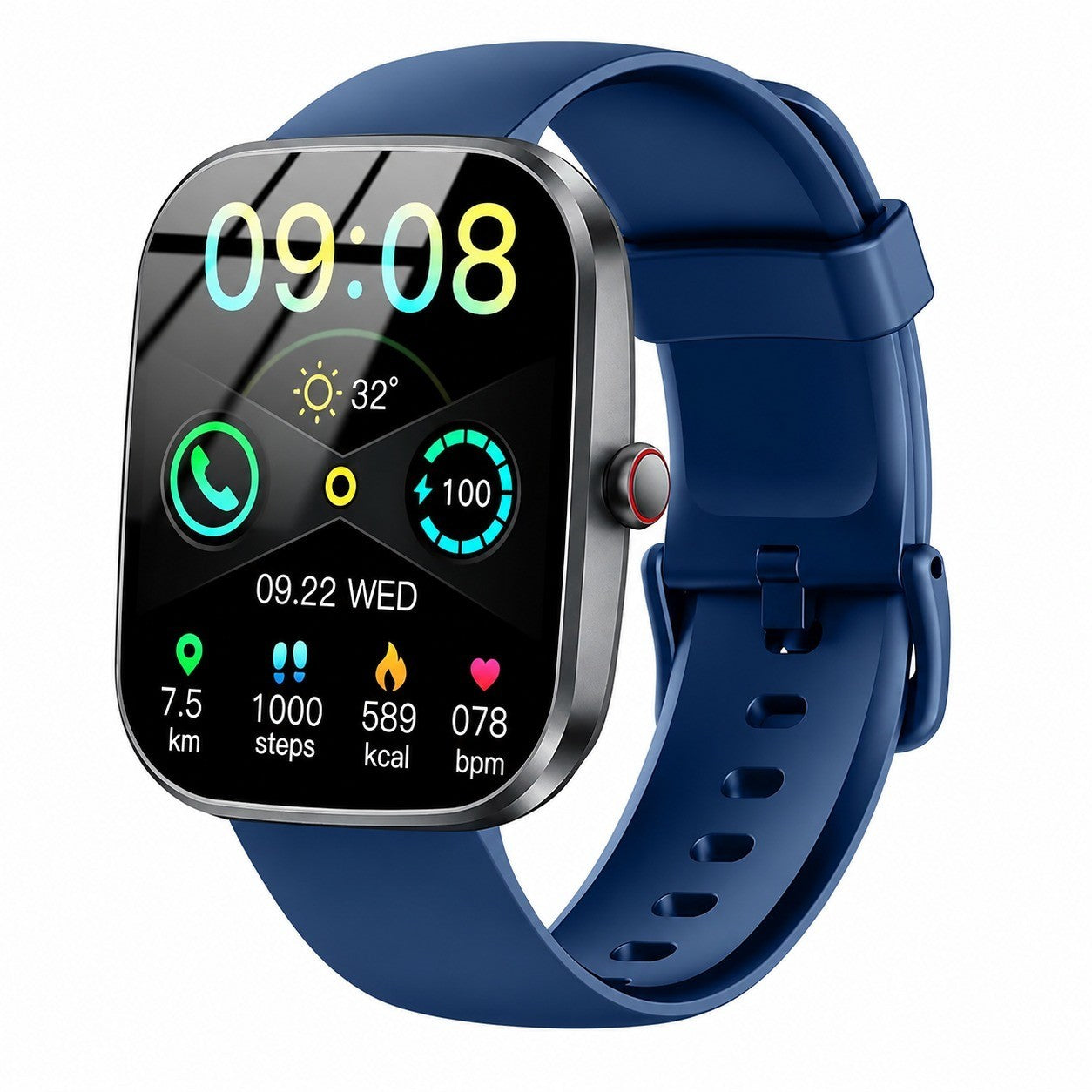Smart Watch with Bluetooth Calling, 1.91" Touchscreen, Heart Rate Monitor, Men Women, 2025