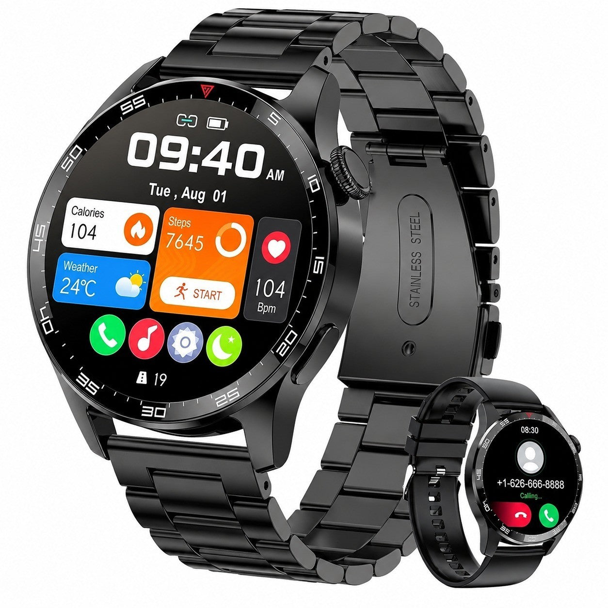 Smartwatch 1.39" IP68 Waterproof, Sleep Tracker, Heart Rate, SpO2, Bluetooth, Sports Watch