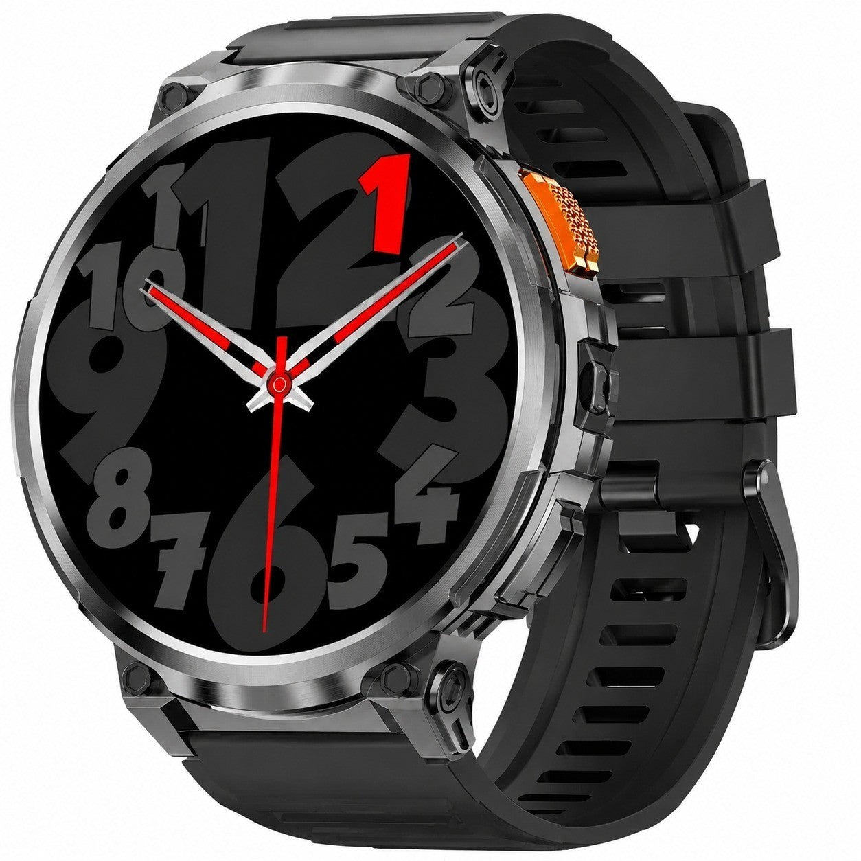 Smartwatch 1.85" HD IPS Touchscreen, IP68 Waterproof, 730mAh Battery, 120+ Sport Modes, Flashlight
