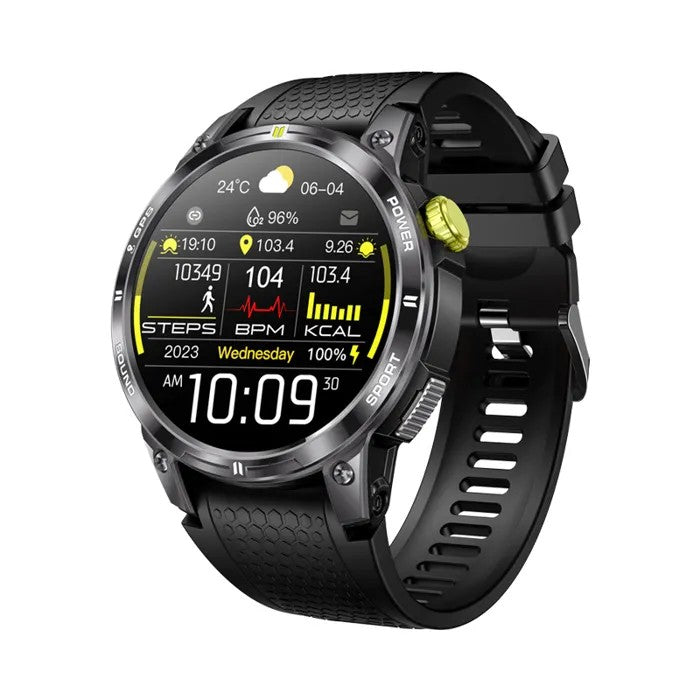 GPS Smartwatch, 1.5" AMOLED Screen, BT Calling, Motion Tracking, Compass, Fitness Tracker