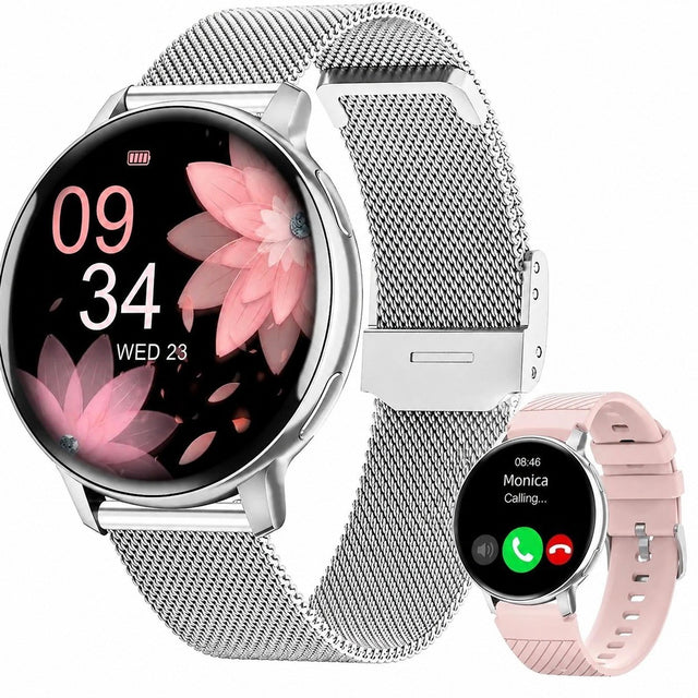 Women's Smartwatch with Bluetooth 5.3, IP68 Waterproof, Feminine Health, 120+ Sport Modes, Heart Rate, Sleep Tracker