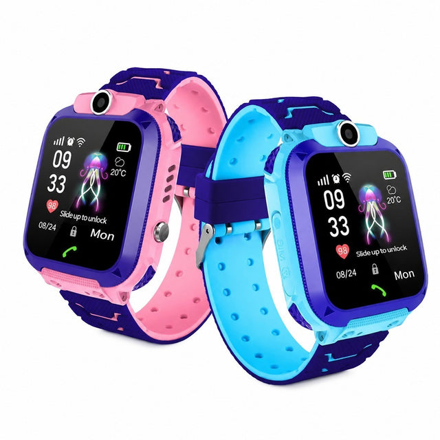 Kids Smartwatch, Blue, IP67 Waterproof, GPS Tracker, SOS Call, 1.44" Touchscreen