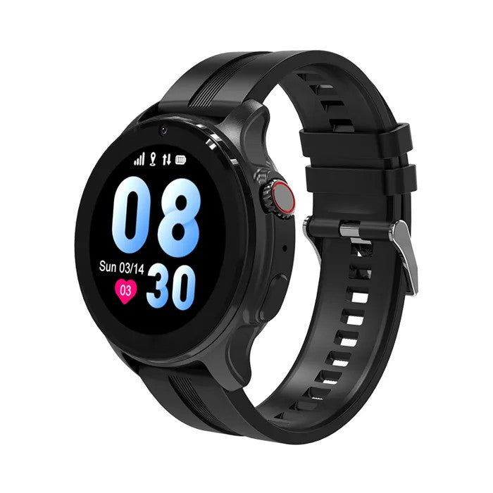 Kids Smartwatch, 4G SIM Card, Two-Way Video Calling, SOS, Voice Chat, GPS Tracker, Black
