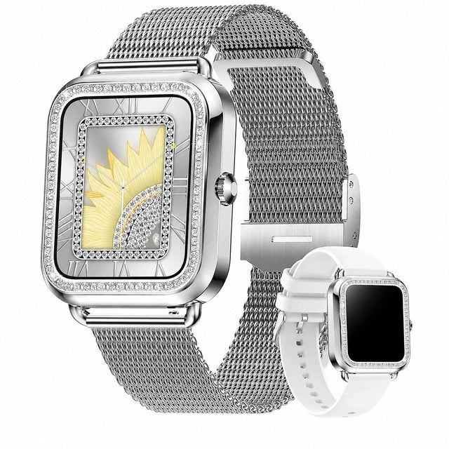 Women's Smartwatch, 1.59" Touchscreen, Bluetooth Calling, AI Voice Assistant, Heart Rate Monitor