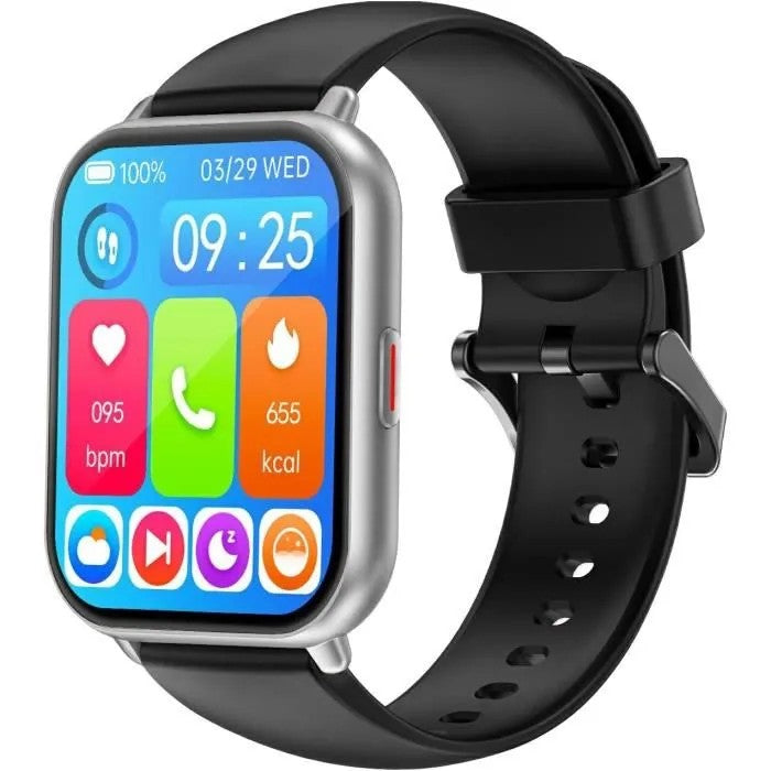 Smartwatch with Bluetooth Calling, Heart Rate & SpO2 Monitor, Pedometer, Sports Watch for Men Women