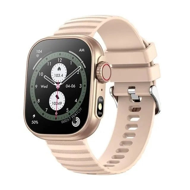 Women's Smartwatch with Call Display, Waterproof, Temperature, Rose Gold