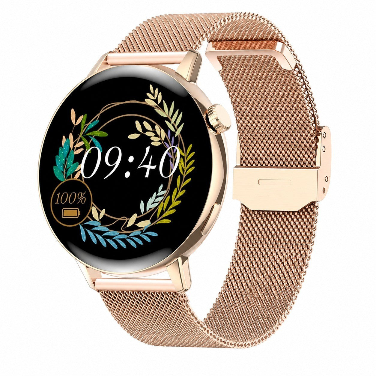 Women's Smartwatch with Bluetooth Calling, 1.32" HD, Heart Rate, SpO2, Sleep Tracker, 20+ Sports, Gold with 3 Straps