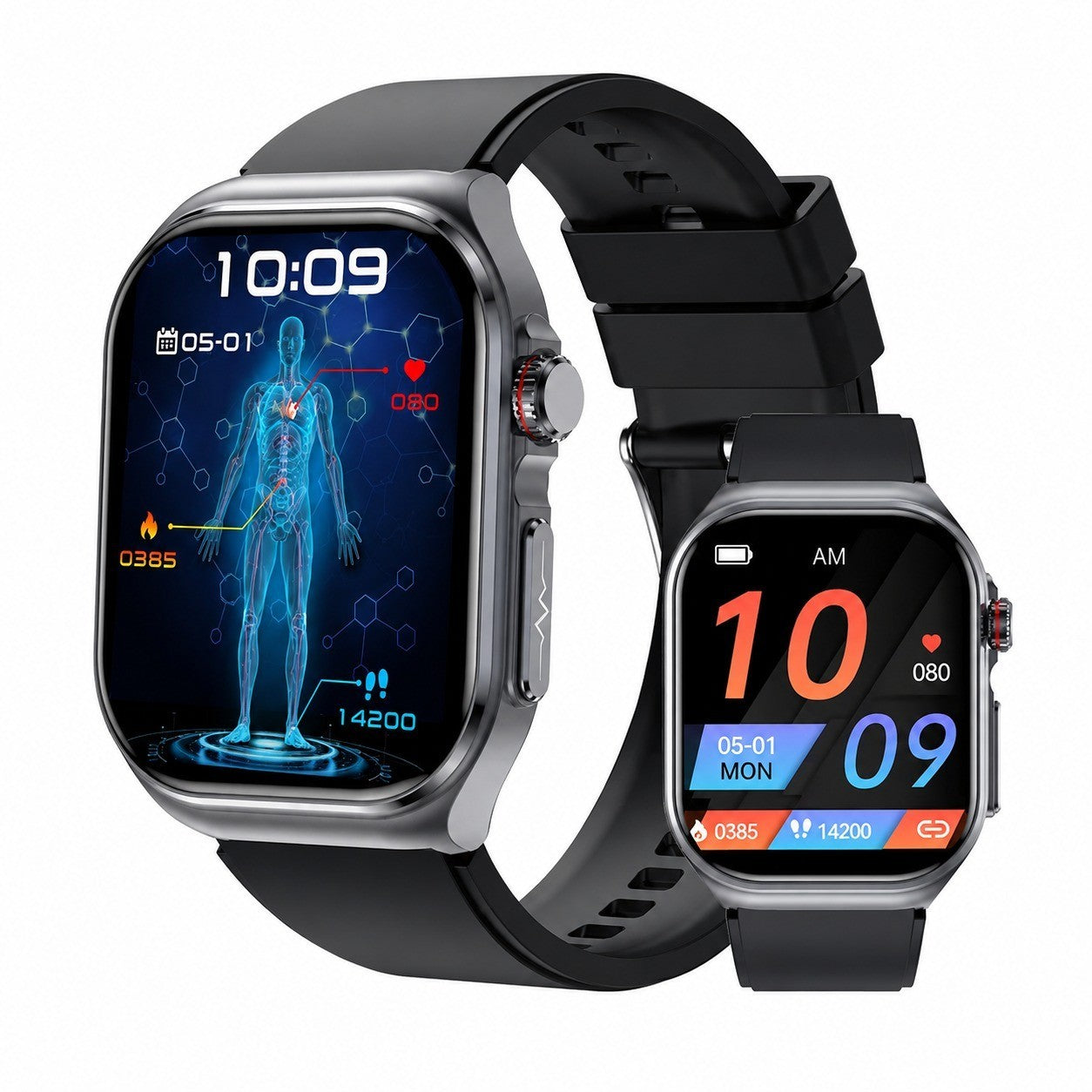 Smartwatch with AMOLED Screen, ECG, Bluetooth Calling, Heart Rate Monitor, Fitness Tracker
