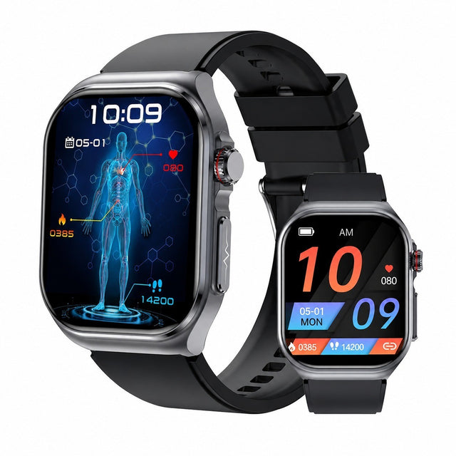 Smartwatch with AMOLED Screen, ECG, Bluetooth Calling, Heart Rate Monitor, Fitness Tracker