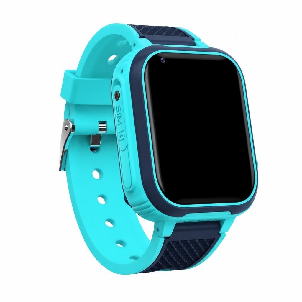IP67 Kids Smart Watch, WiFi Phone Watch with Camera, Two-Way Calling, Flashlight, Blue