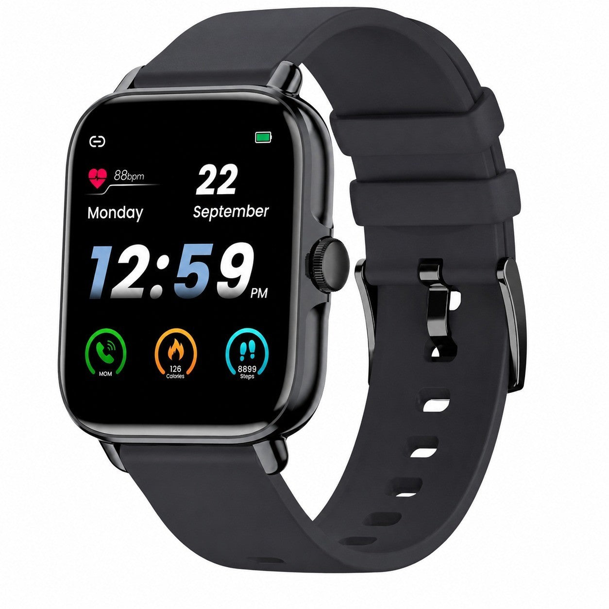 Men's Smartwatch with Bluetooth Calling, 1.7" Heart Rate SpO2 Sleep, 28 Sports Modes, Black