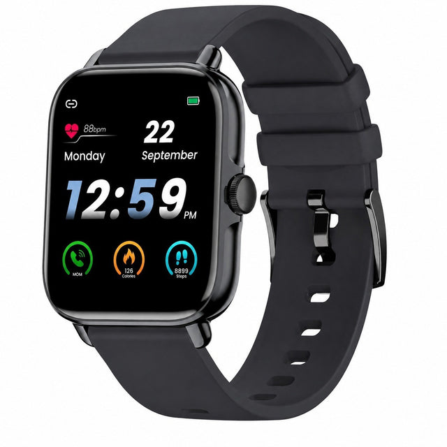 Men's Smartwatch with Bluetooth Calling, 1.7" Heart Rate SpO2 Sleep, 28 Sports Modes, Black