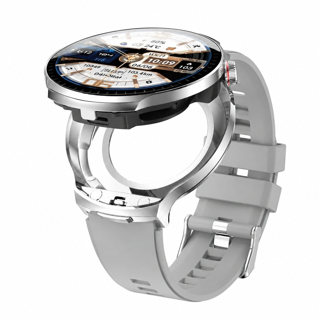 Smartwatch with Earphones, Heart Rate & Sleep Monitor, 100+ Sports Modes, Answer Calls