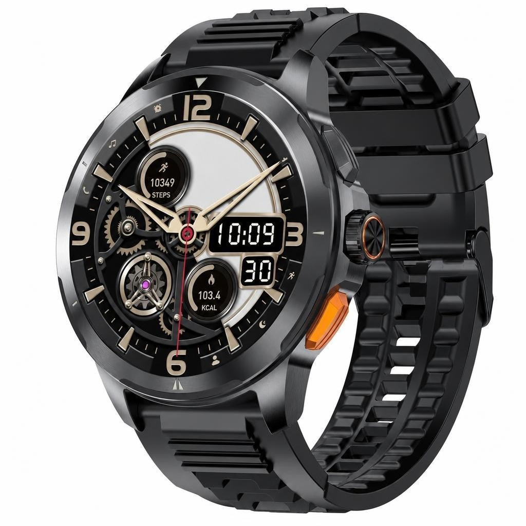 Smartwatch for Men, 1.43" AMOLED Display, Phone Function, Heart Rate SpO2 Monitor, 50+ Sports, IP67 Waterproof
