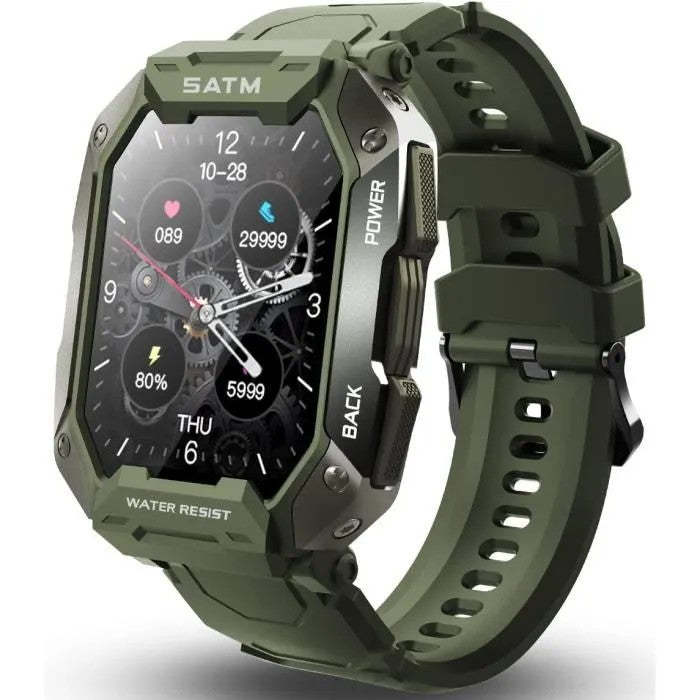 Smartwatch for Men Women, 1.72" Fitness Tracker, 5ATM Waterproof, 24 Sports Modes, IP68