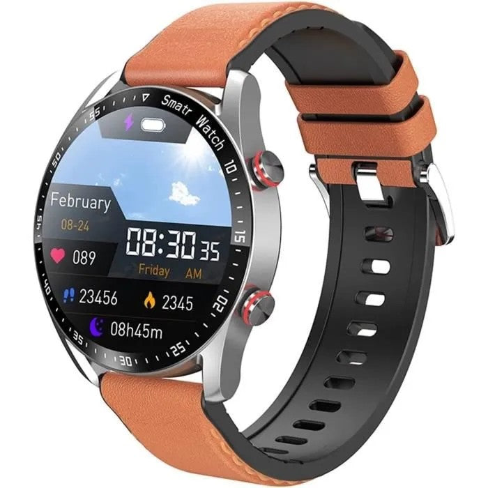 Full Touch Smart Watch with Bluetooth Call & Music, IP67 Waterproof Sports Watch for Men